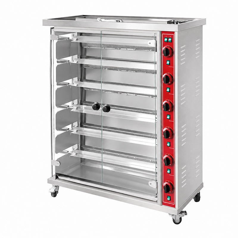 CG‑6D Commercial Electric Rotisserie Oven 30 Chickens Capacity Stainless Steel
