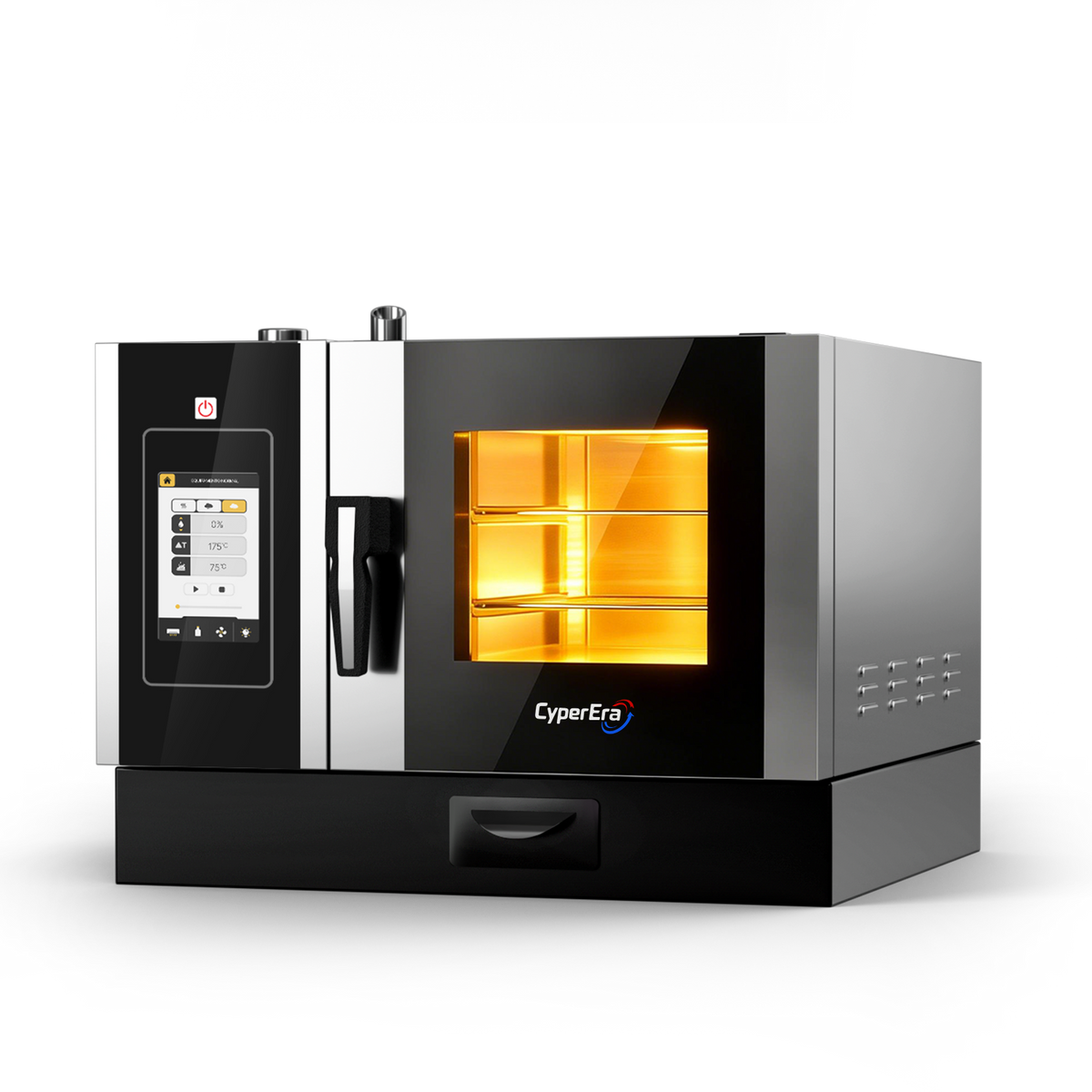 Multi Chamber combi oven 3 trays Stacked