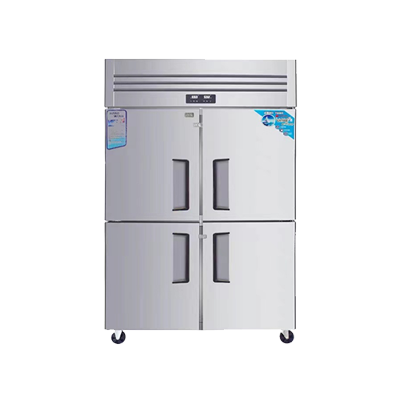 Commercial Stainless Steel Refrigerator Upright Chiller Display Fridge Baking Drink Beverage Refrigerator