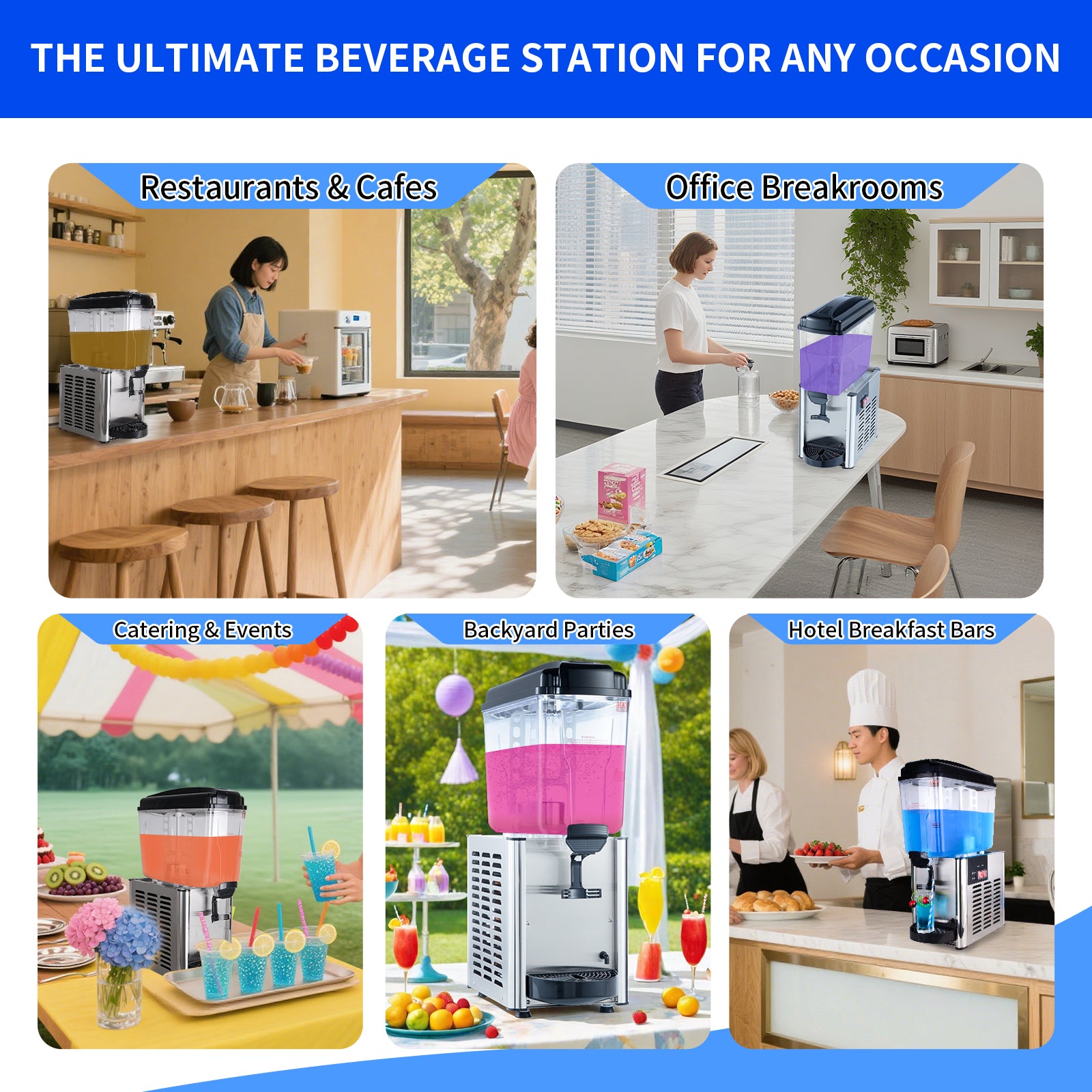 KK18JL-1 Single-Cylinder Hot and Cold Beverage Dispenser