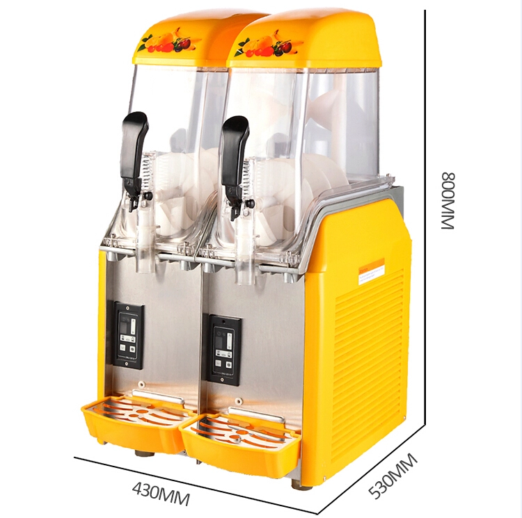 Double Tank Slush Machine S240, Hot Selling Commercial Frozen Drink Slush Maker