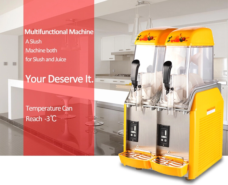 Double Tank Slush Machine S240, Hot Selling Commercial Frozen Drink Slush Maker