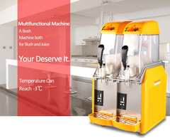 Double Tank Slush Machine S240, Hot Selling Commercial Frozen Drink Slush Maker