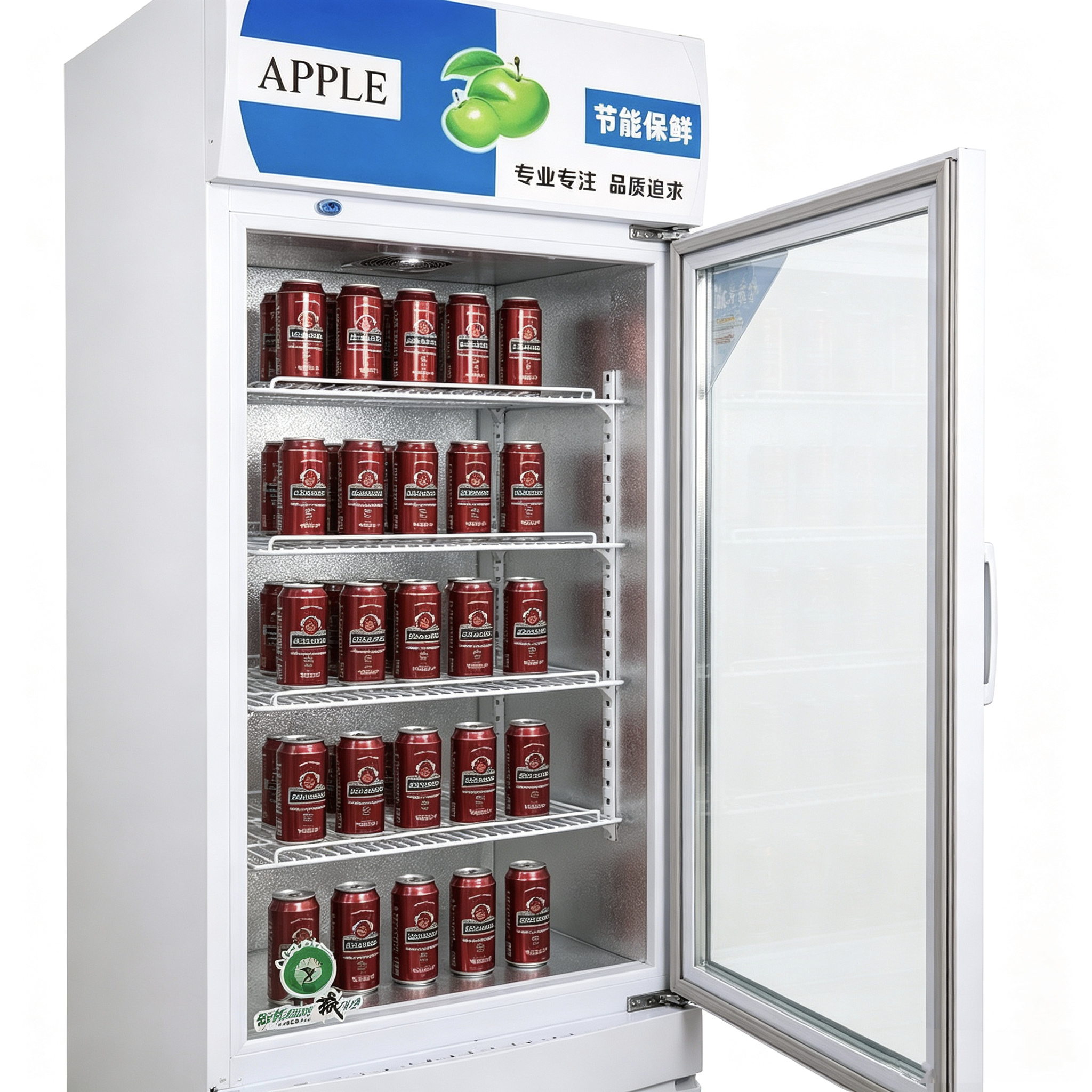 Hot Sale R20-1A Commercial Upright Beverage Cooler Display Fridge Glass Door Drink Refrigerator