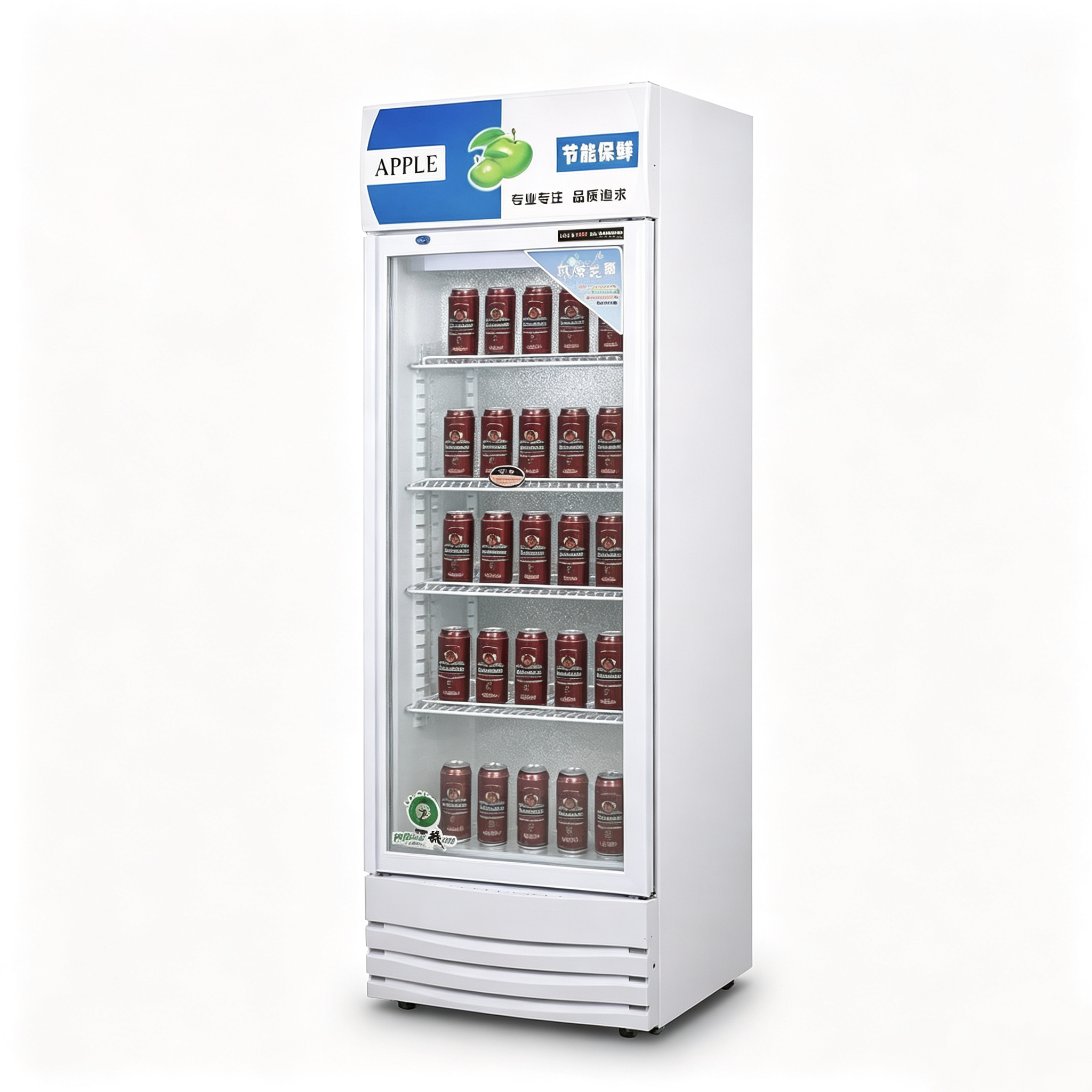 Hot Sale R20-1A Commercial Upright Beverage Cooler Display Fridge Glass Door Drink Refrigerator