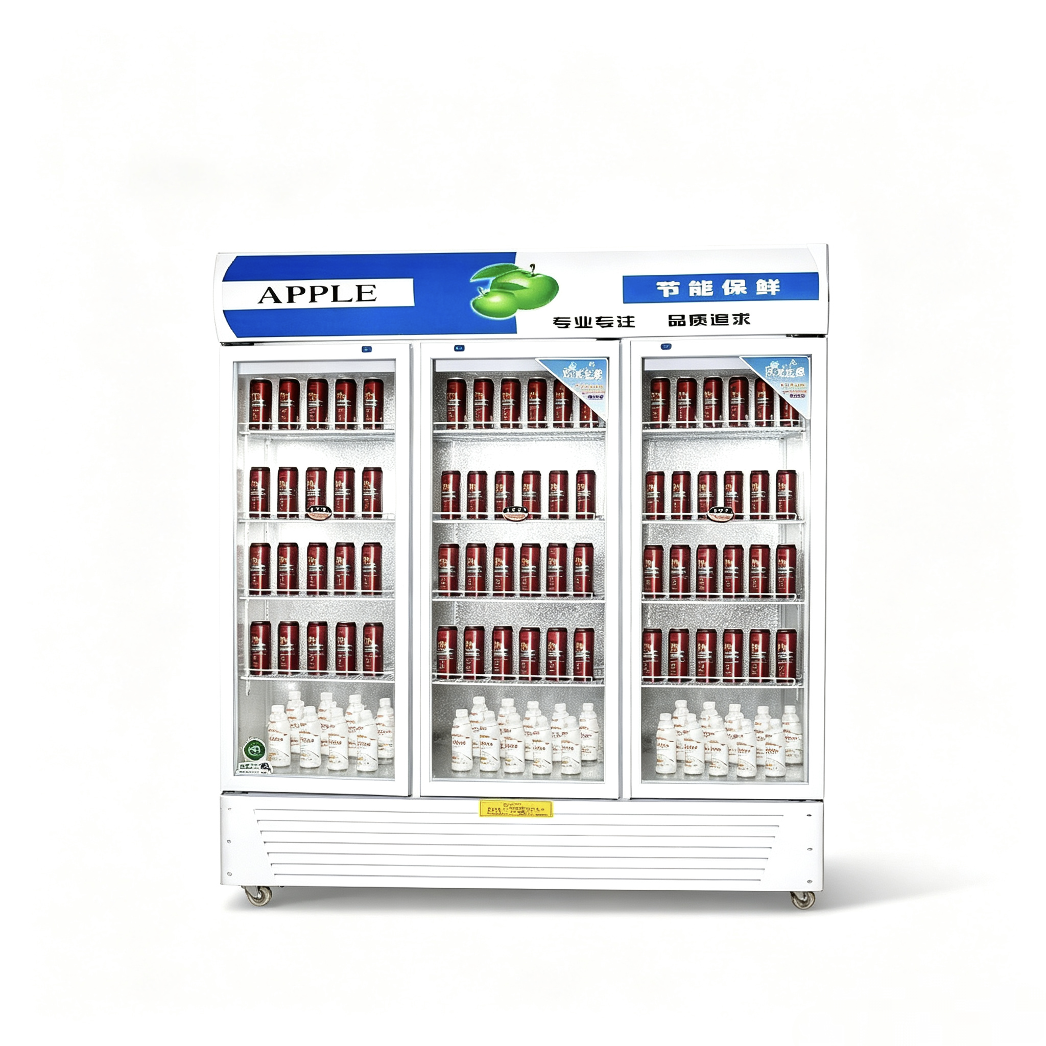 Hot Sale R20-3A Commercial Upright Beverage Cooler Display Fridge Glass Door Drink Refrigerator