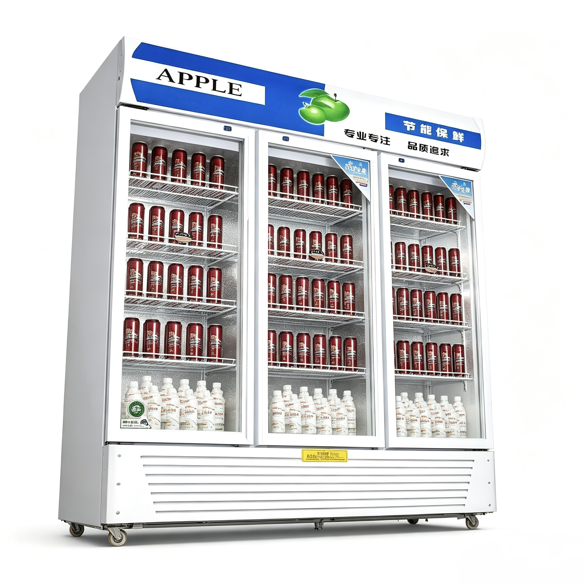 Hot Sale R20-3A Commercial Upright Beverage Cooler Display Fridge Glass Door Drink Refrigerator