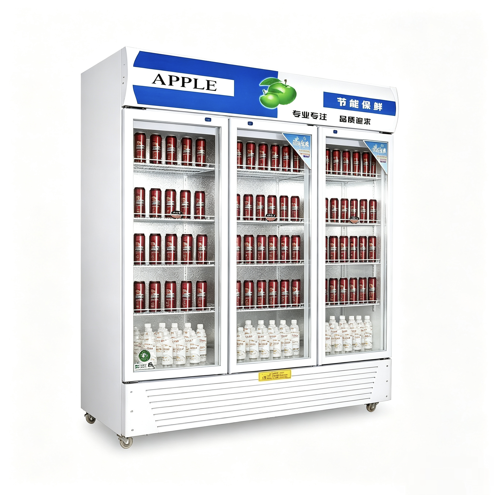 Hot Sale R20-3A Commercial Upright Beverage Cooler Display Fridge Glass Door Drink Refrigerator