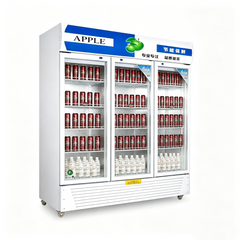 Hot Sale R20-3A Commercial Upright Beverage Cooler Display Fridge Glass Door Drink Refrigerator