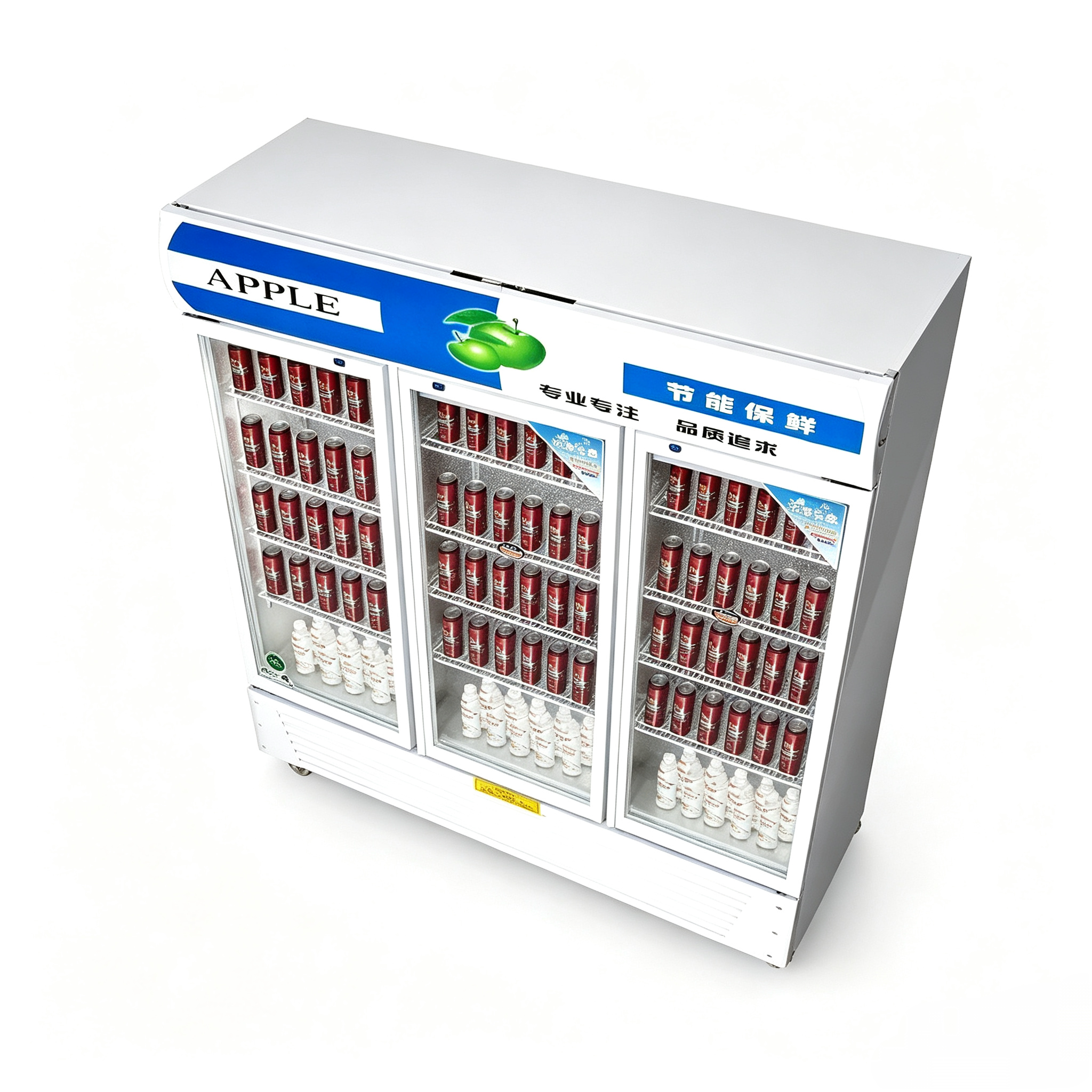 Hot Sale R20-3A Commercial Upright Beverage Cooler Display Fridge Glass Door Drink Refrigerator