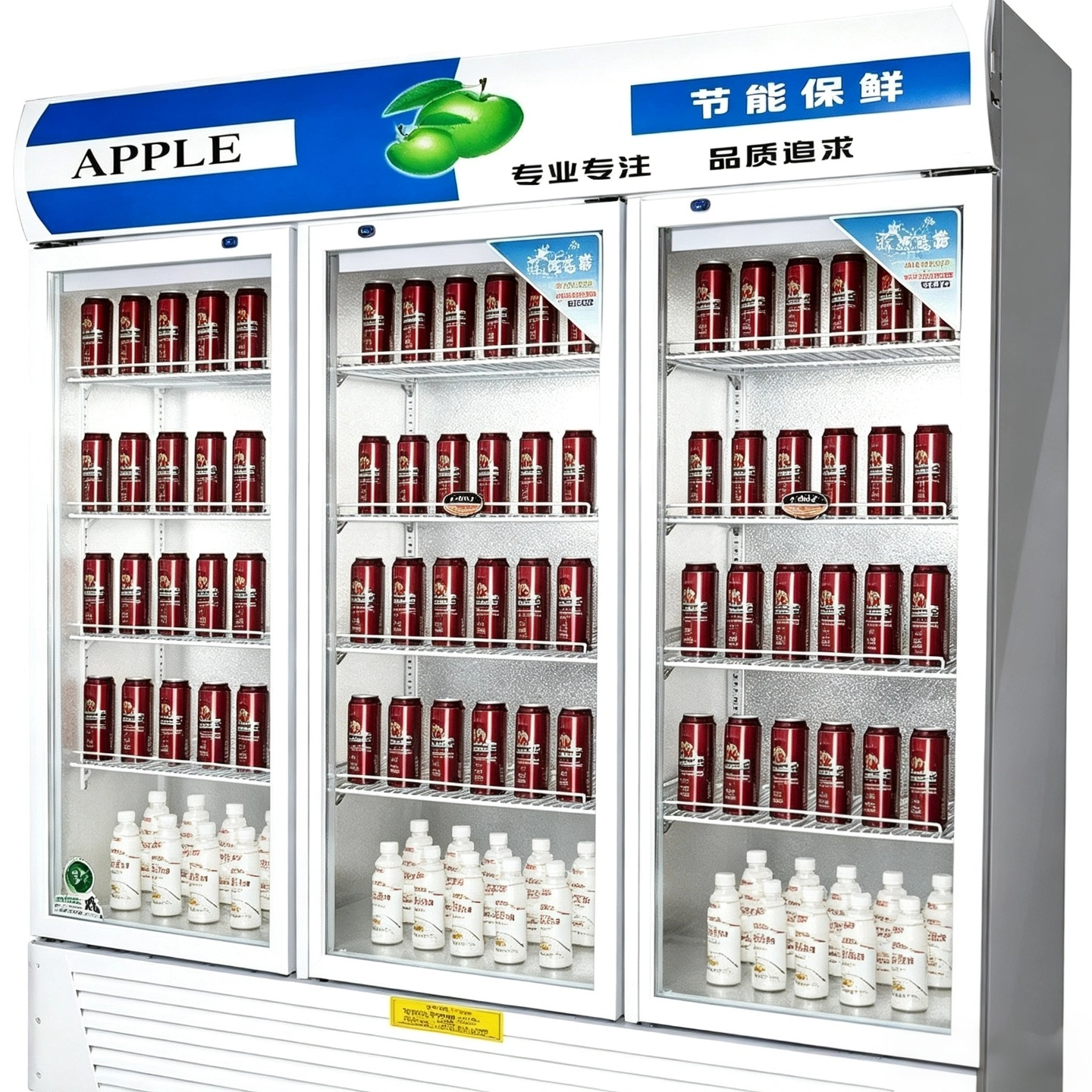 Hot Sale R20-3A Commercial Upright Beverage Cooler Display Fridge Glass Door Drink Refrigerator