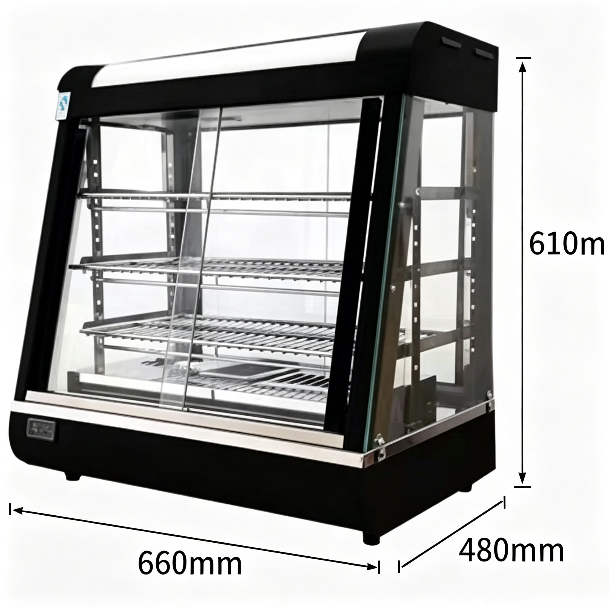 ASQ60-1 Restaurant Commercial Food Display Warmer/ Glass Food Warmer Buffet/Food Warmer for KFC