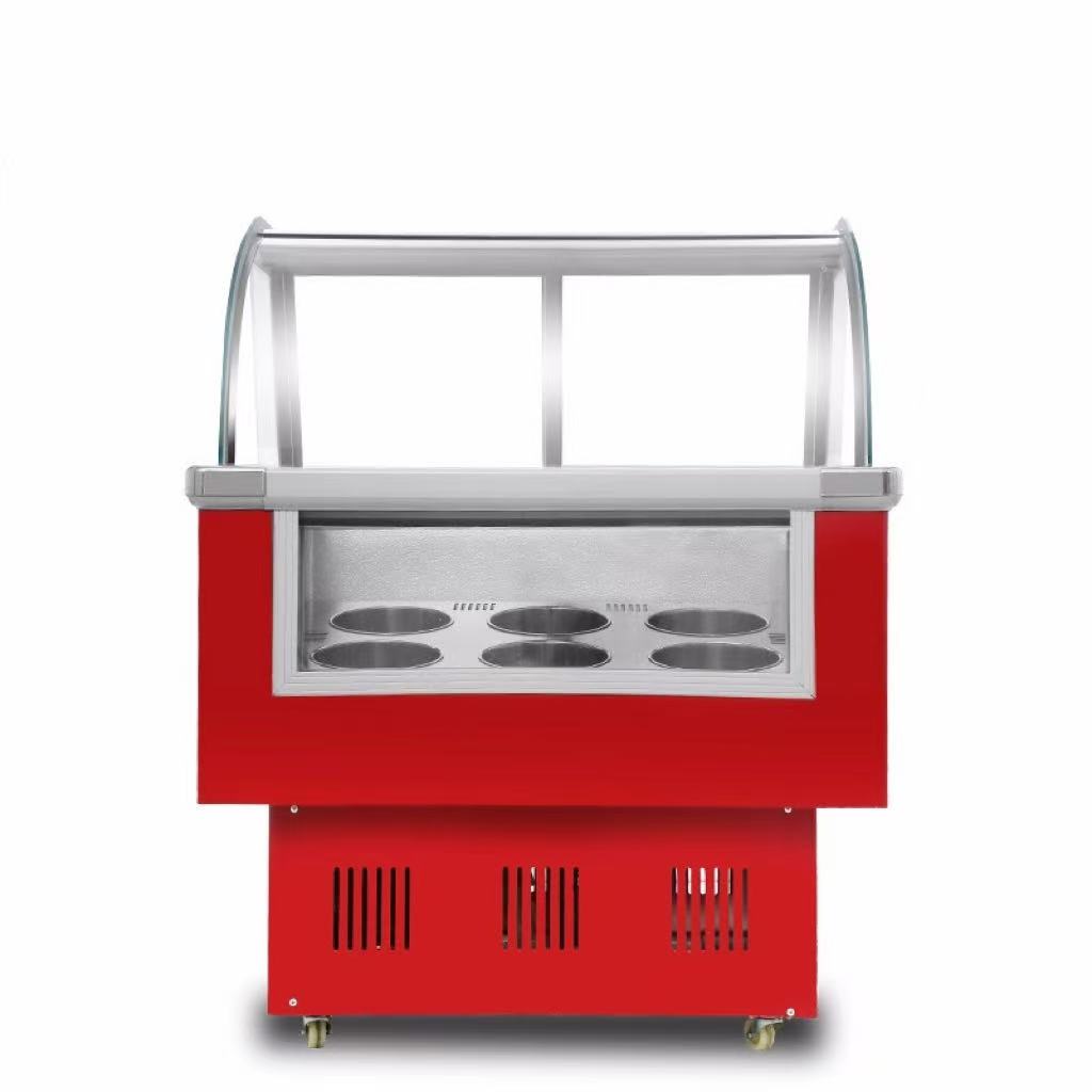 Factory Price Ice Cream Cart with Wheels | Ice Cream Cabinet for Sale