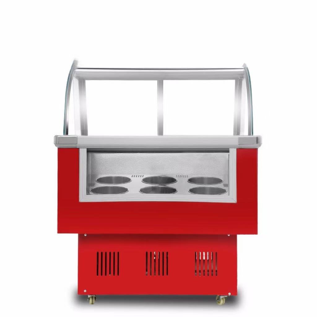 Factory Price Ice Cream Cart with Wheels | Ice Cream Cabinet for Sale