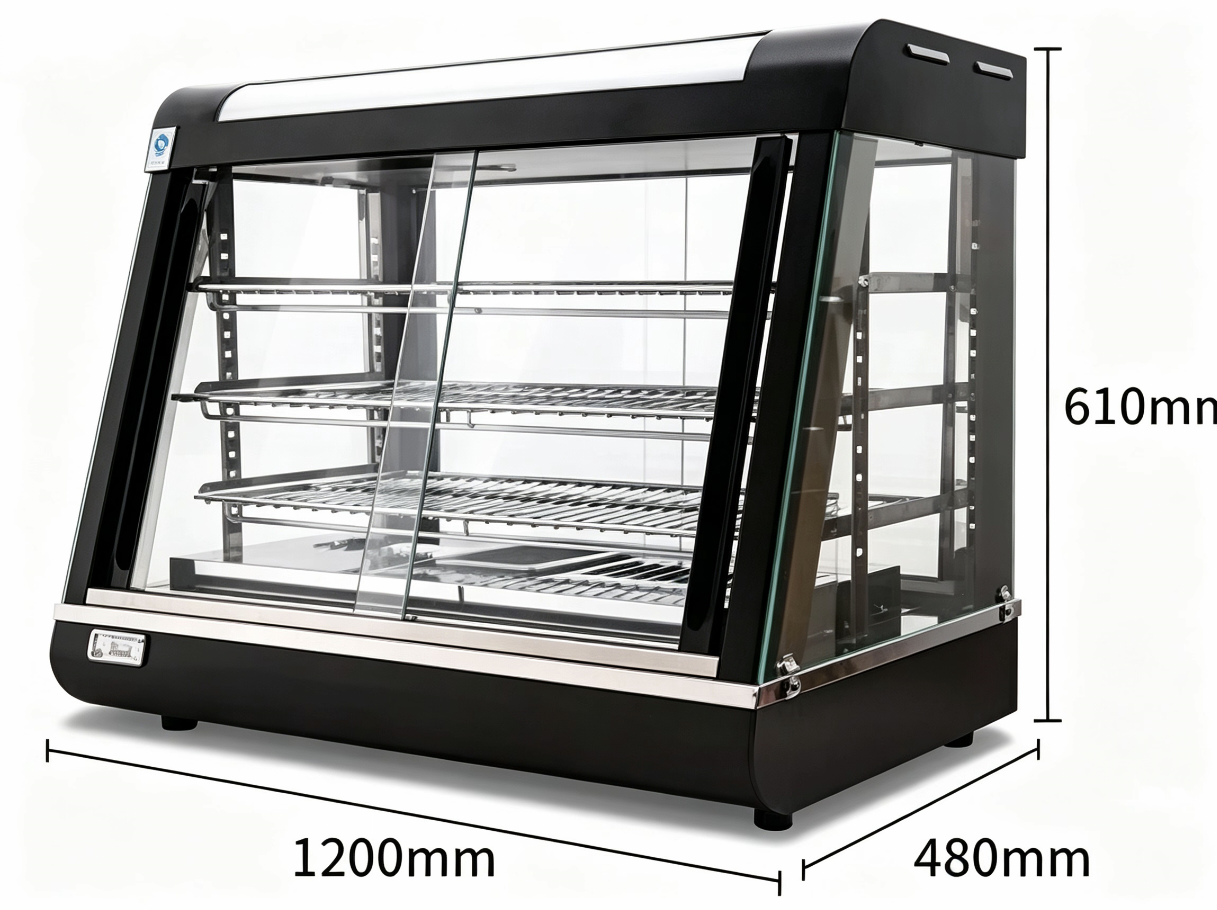 ASQ60-3 Restaurant Commercial Food Display Warmer/ Glass Food Warmer Buffet/Food Warmer for KFC