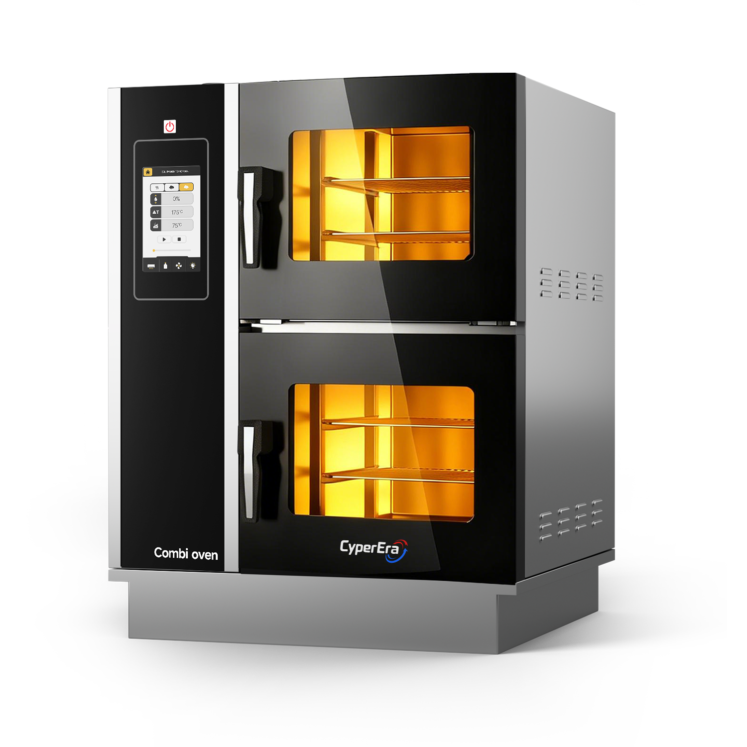 Multi Chamber combi oven 6 trays Stacked