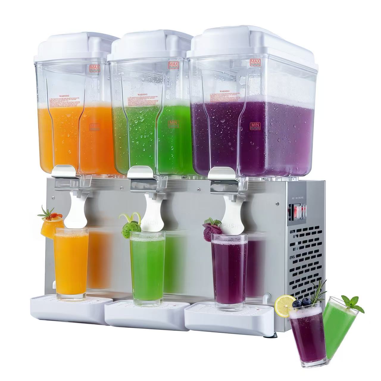 KK18JR‑3 3‑Tank Hot & Spray Beverage Dispenser | High‑Volume Commercial Drink Service Solution