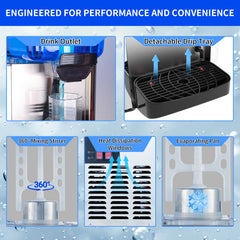 KK18GJL-1 Commercial 1-Tank Hot & Cold Juice Dispenser
