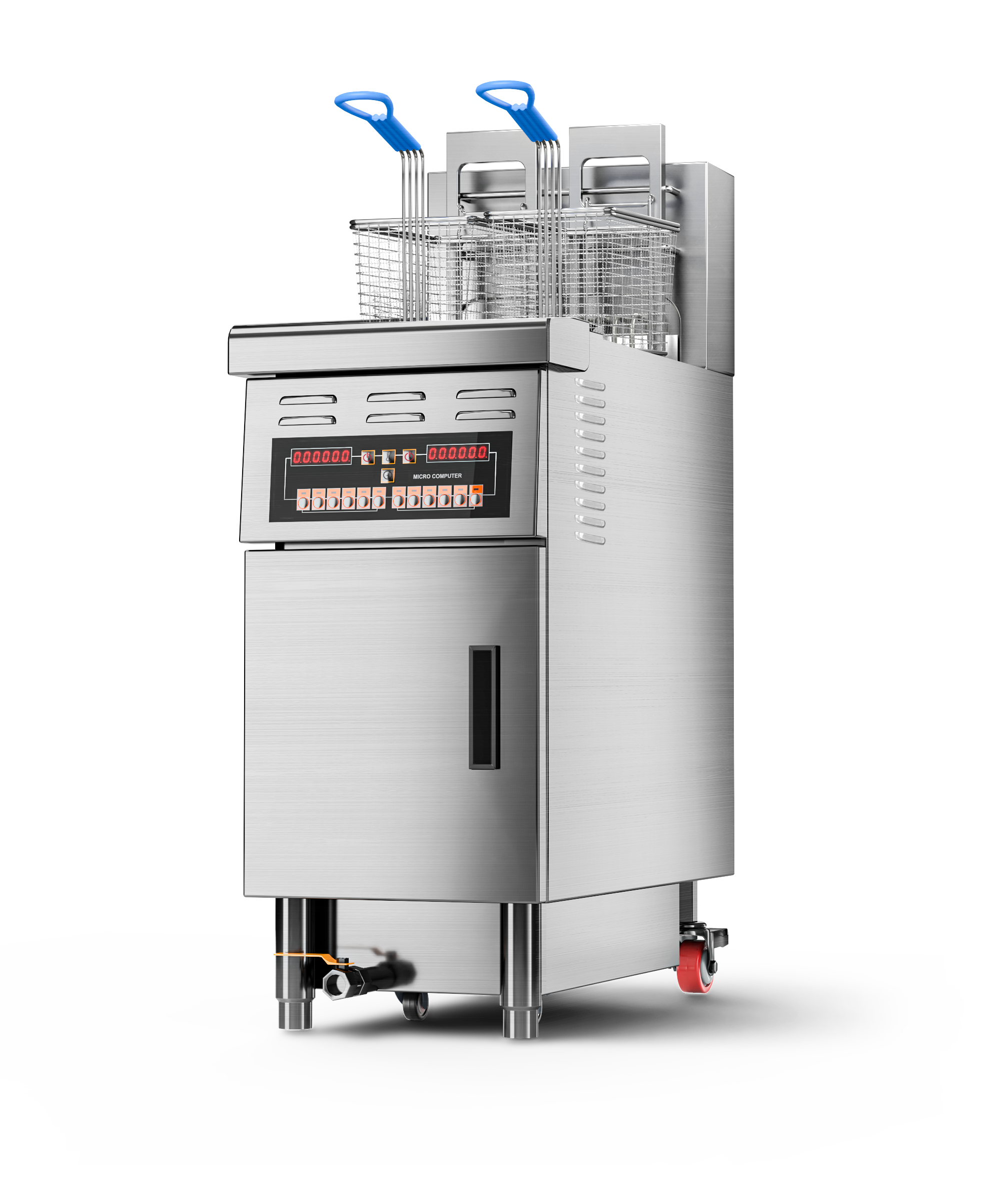 Oil Filtration-Large Single Tank-Programmable Open Fryer
