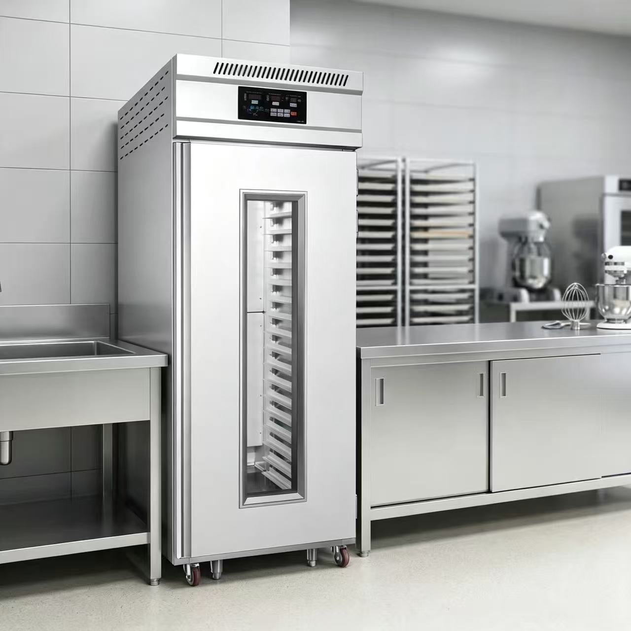 Y1 Commercial Bakery Equipment Stainless Steel Electric Dough Proofer 13 Trays