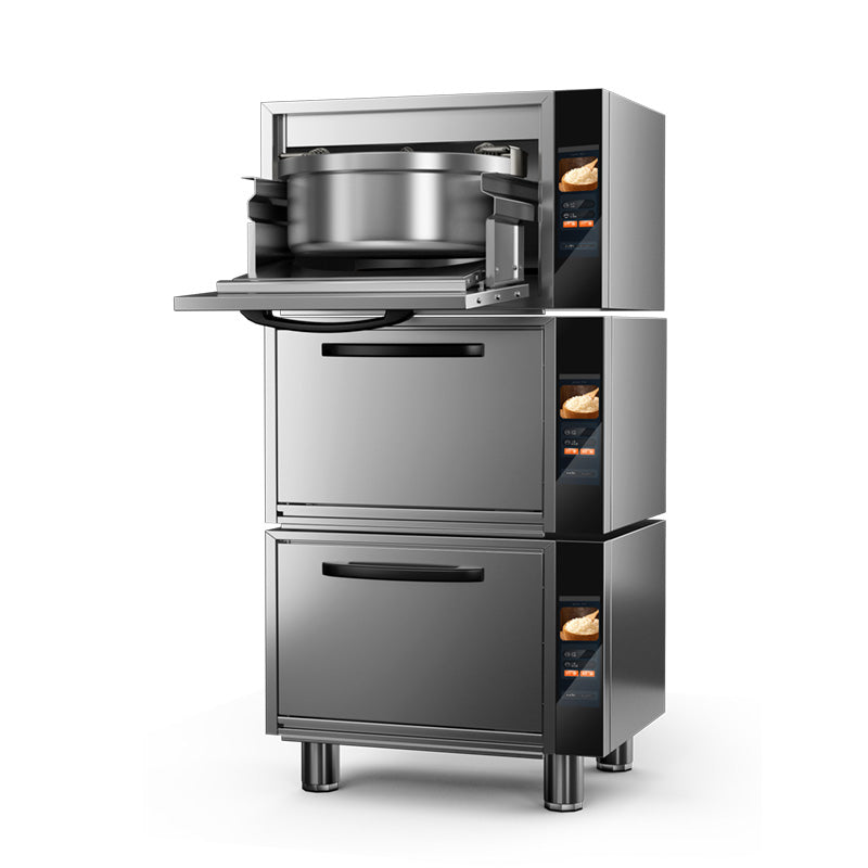 Commercial Smart Rice Cooker | Single-Layer Baking & Steaming Oven | 304 Stainless Steel, 6kW, 2.5-5KG Capacity