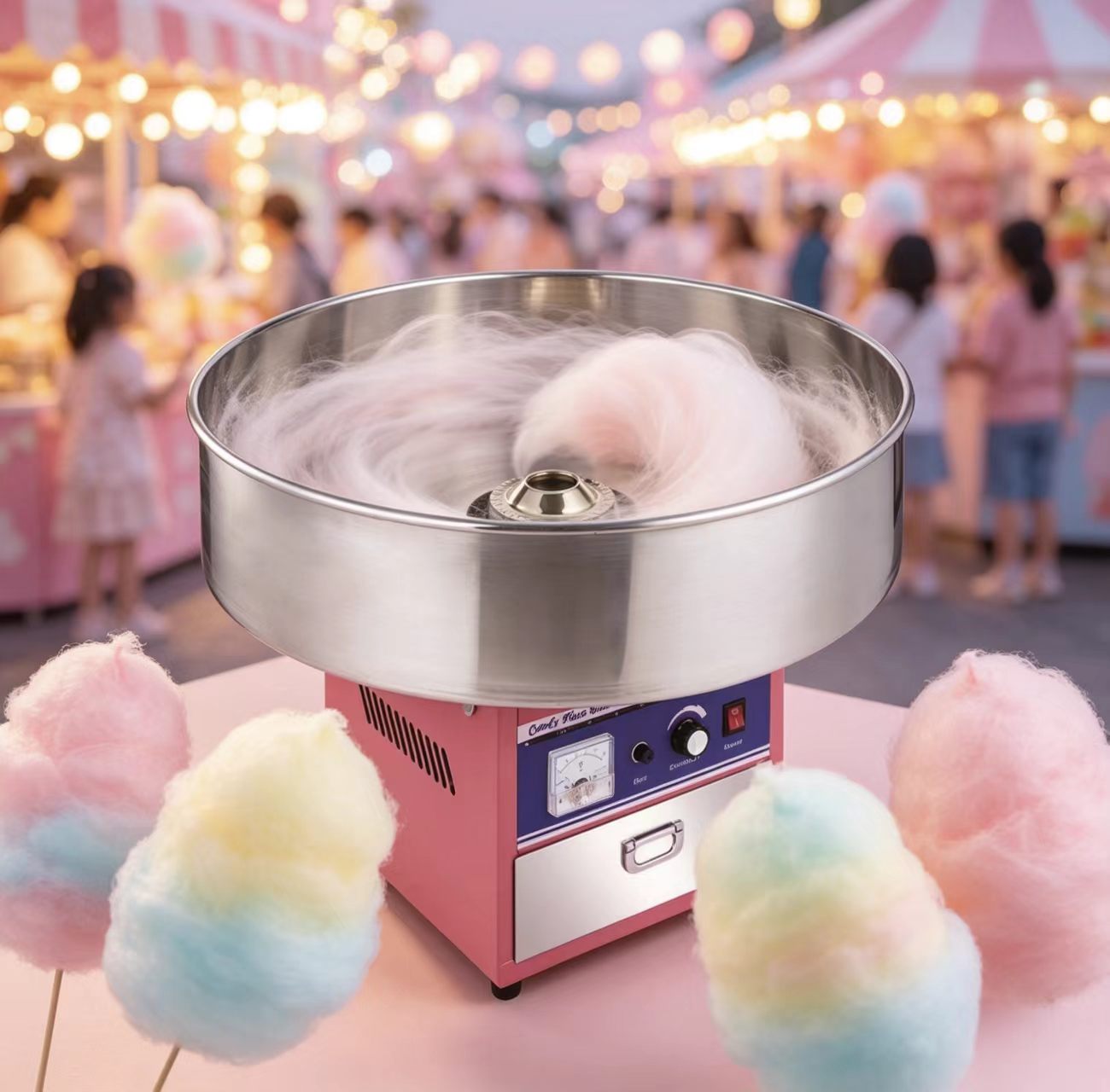 Popular Desktop Electric Cotton Candy Maker For Street Snack