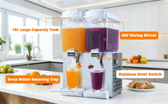 KK18JR-2 Spraying/Hotdrink 2-Tank Commercial Hot Beverage Dispenser