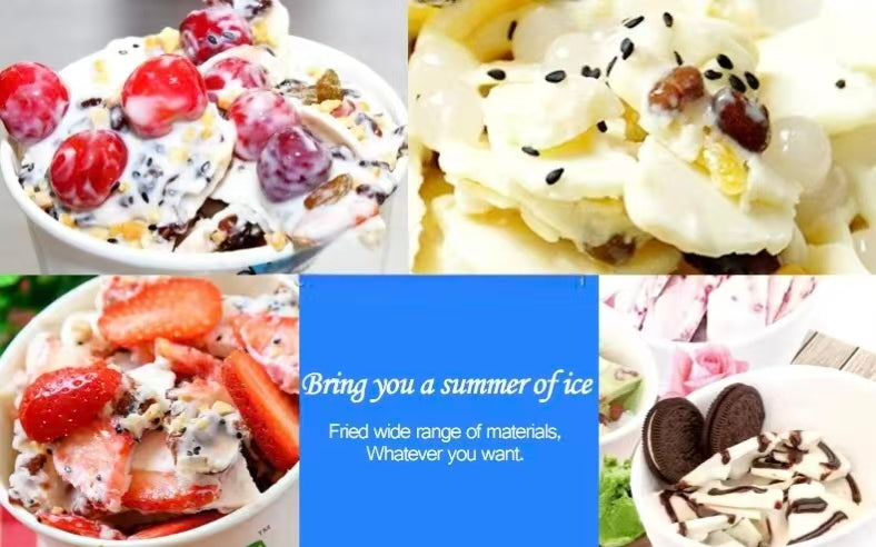 Commercial Top Quality Mini Fried Ice Cream Roll Machine Ice Roll Machine