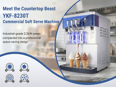 Hot Selling Commercial Soft Ice Cream Machine 8230T ,Factory Direct Supply for Restaurant Cafe