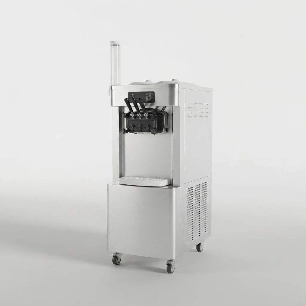 Model 9238 Commercial 3‑Flavor Soft Serve 9238 Ice Cream Machine With Pre‑cooling & One‑click Cleaning For Business Use