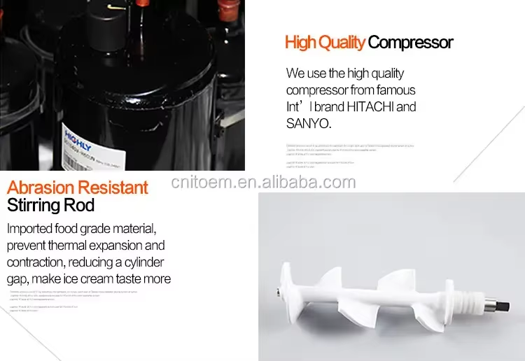 Factory Wholesale Self Service Soft Ice Cream Machine Industrial