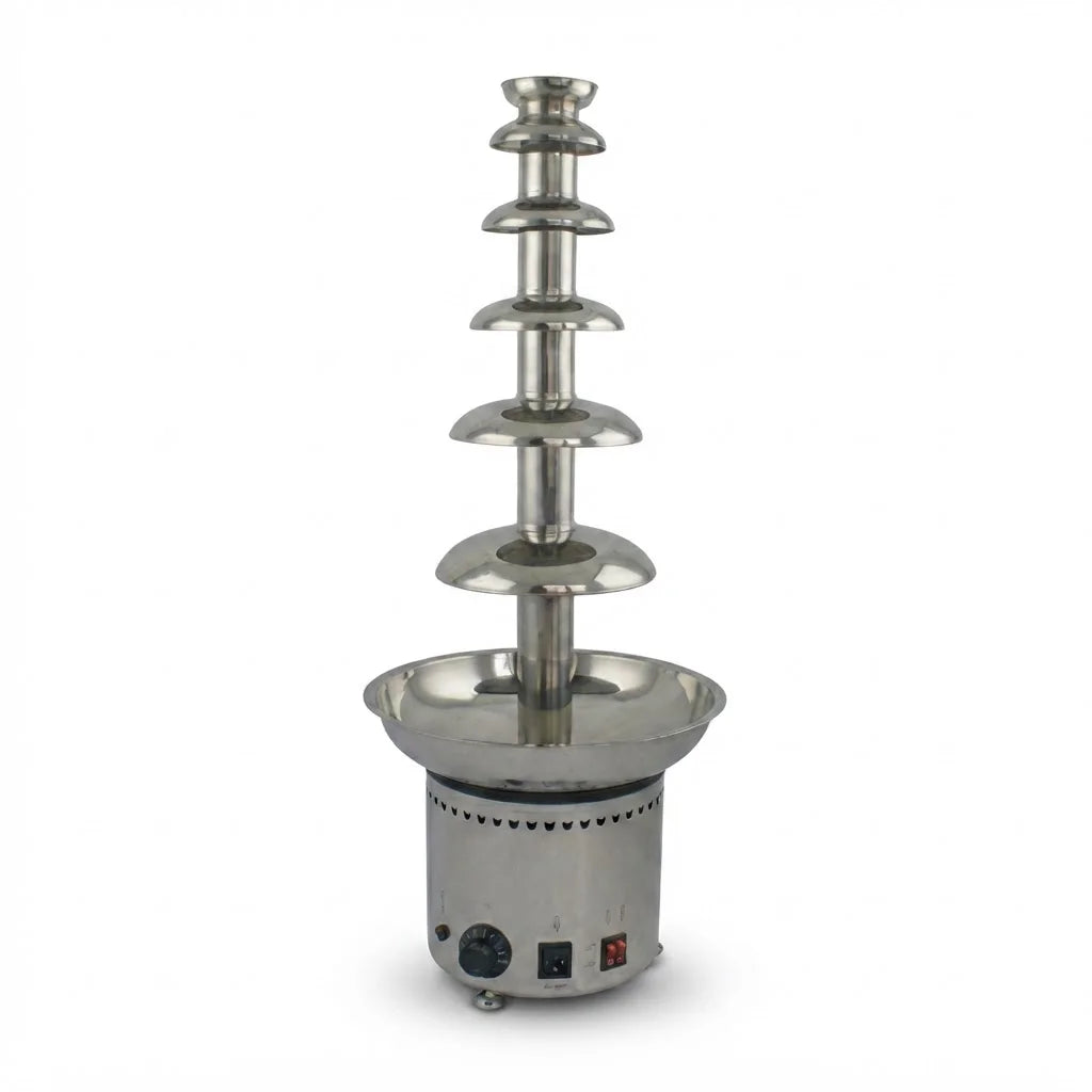 6Tiers Stainless Steel Chocolate Fondue Fountain Sales