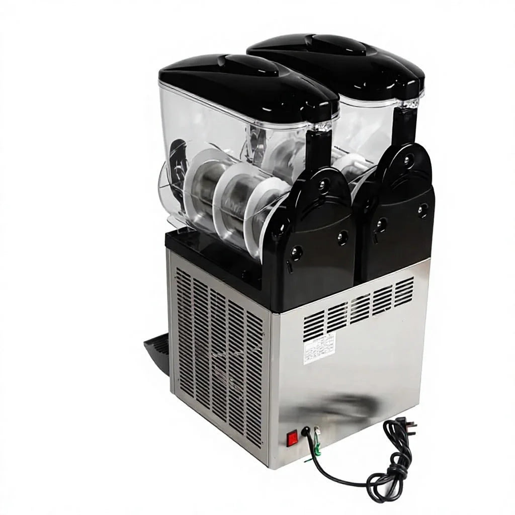 Commercial Stainless Steel Double Tanks Slush Machine Drink Dispenser Slush Machine Factory Price