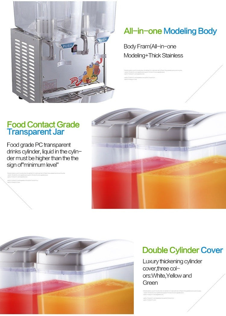 RB-234A  2 Tank Electric Refrigerated Beverage Dispenser