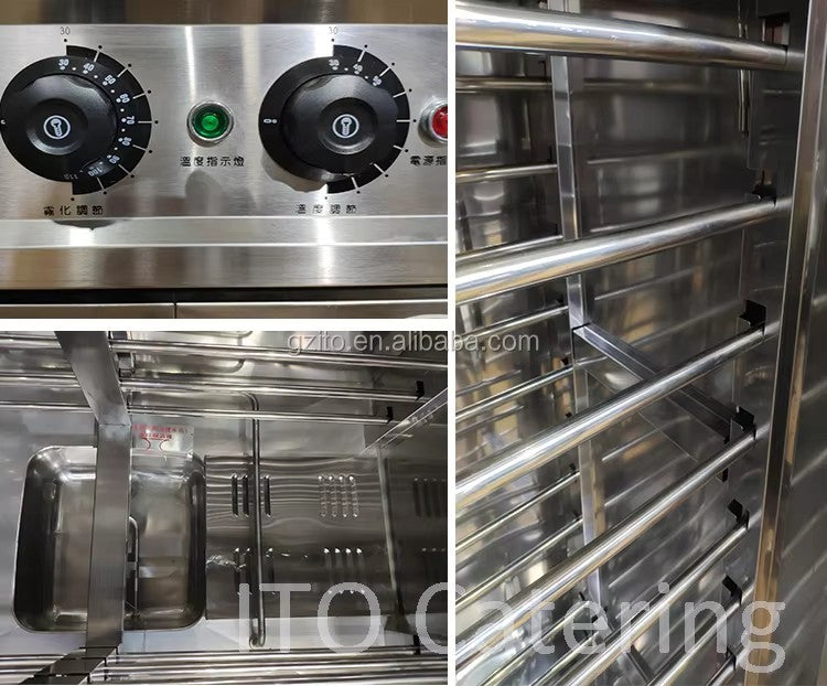 Y1 Commercial Bakery Equipment Stainless Steel Electric Dough Proofer 13 Trays