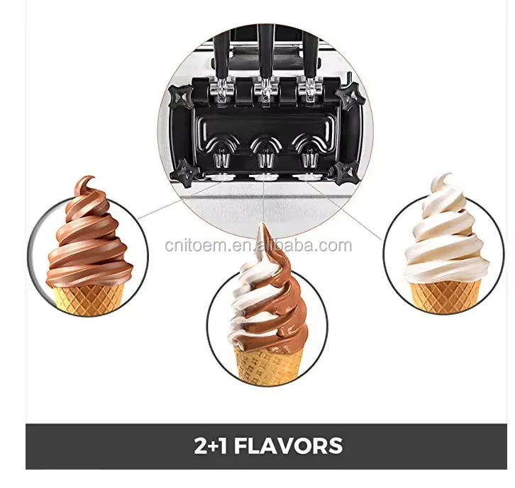 Factory Wholesale Self Service Soft Ice Cream Machine Industrial