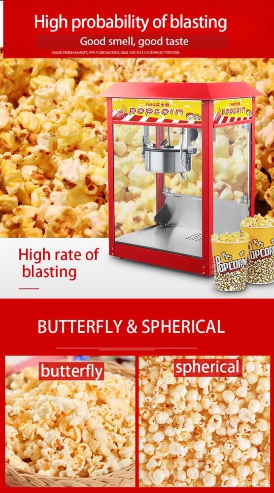High Quality Professional Automatic Electric Popcorn Maker Machine