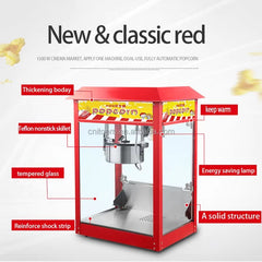 High Quality Professional Automatic Electric Popcorn Maker Machine