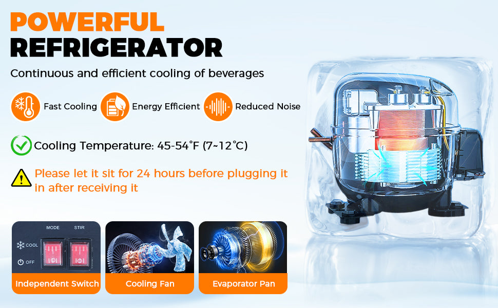 KK18JLR-1 Spraying/Cold & Hotdrink Juice Dispenser 220V 230V 115V