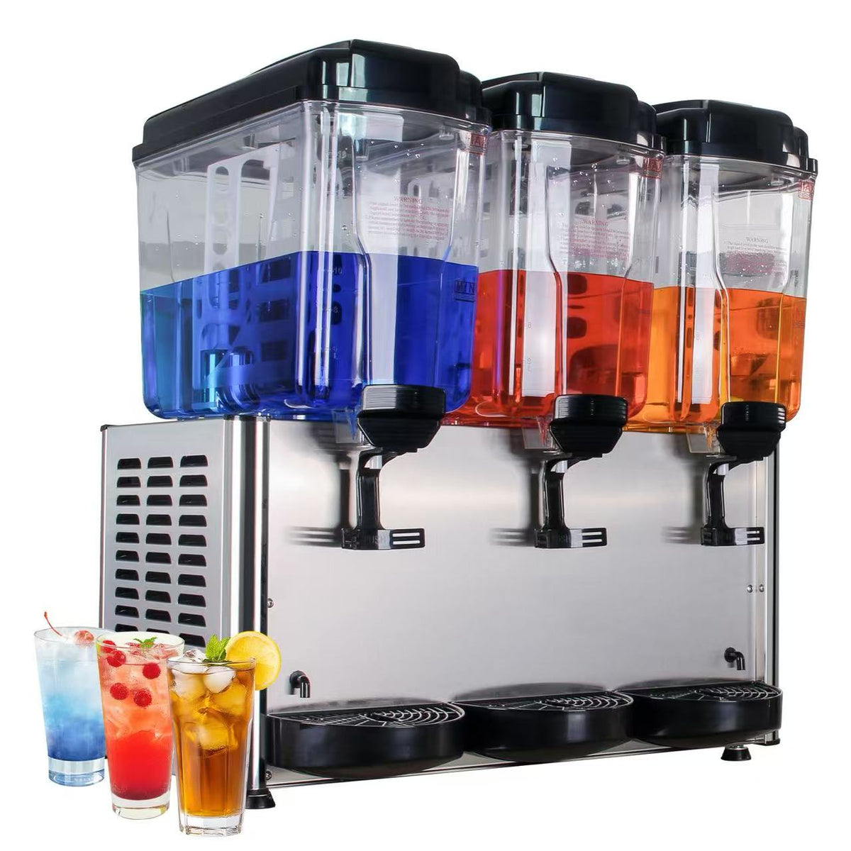 KK18JL-3 Three Tank Hot & Cold Juice Dispenser