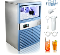 Intelligent Commercial Ice Maker with Adjustable Silent Ice Thickness High Productivity Energy Saving