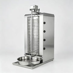 CyperEra CG‑T860 10KW Electric Vertical Shawarma Grill, Extra‑Tall Commercial Doner Kebab Machine with Metal Manual Lifting Crank