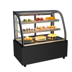 Back‑opening glass cake display fridge