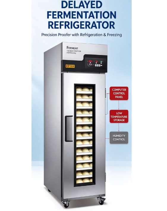 BakeMaster 18-Tray Retarded Proofer with freezing function | Delayed Fermentation Bread Dough Proofer