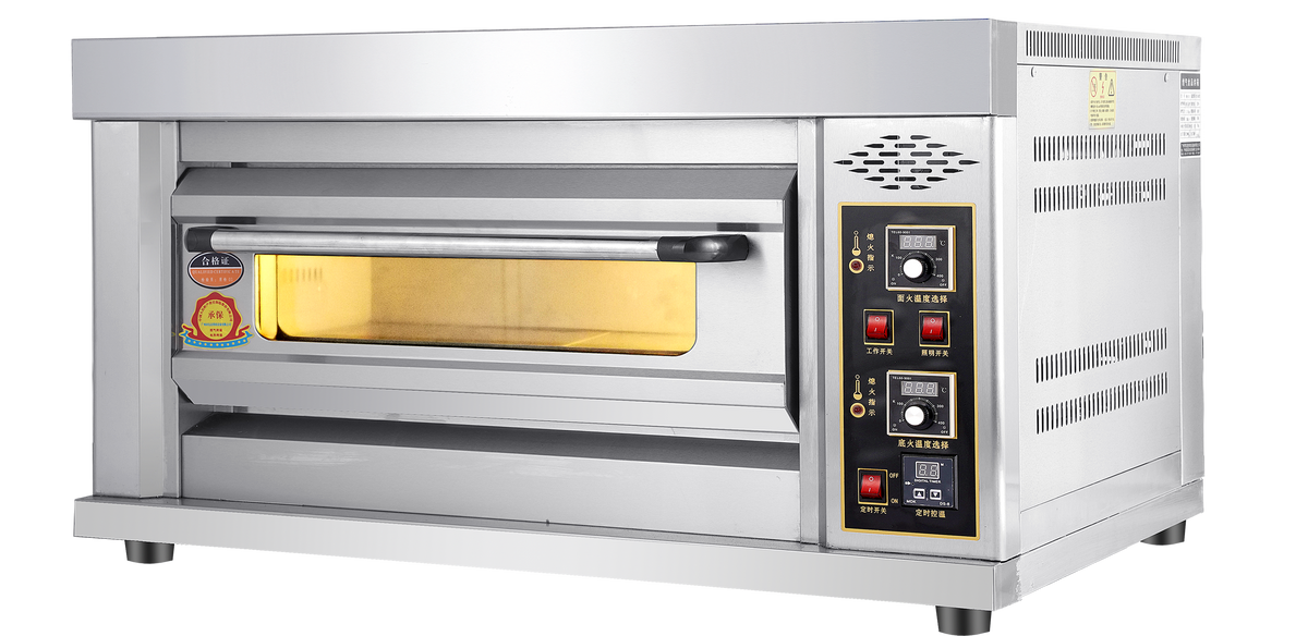 GO12 Commercial Gas Oven | 1 Deck 2 Tray 350℃ Baking Oven For Bakery