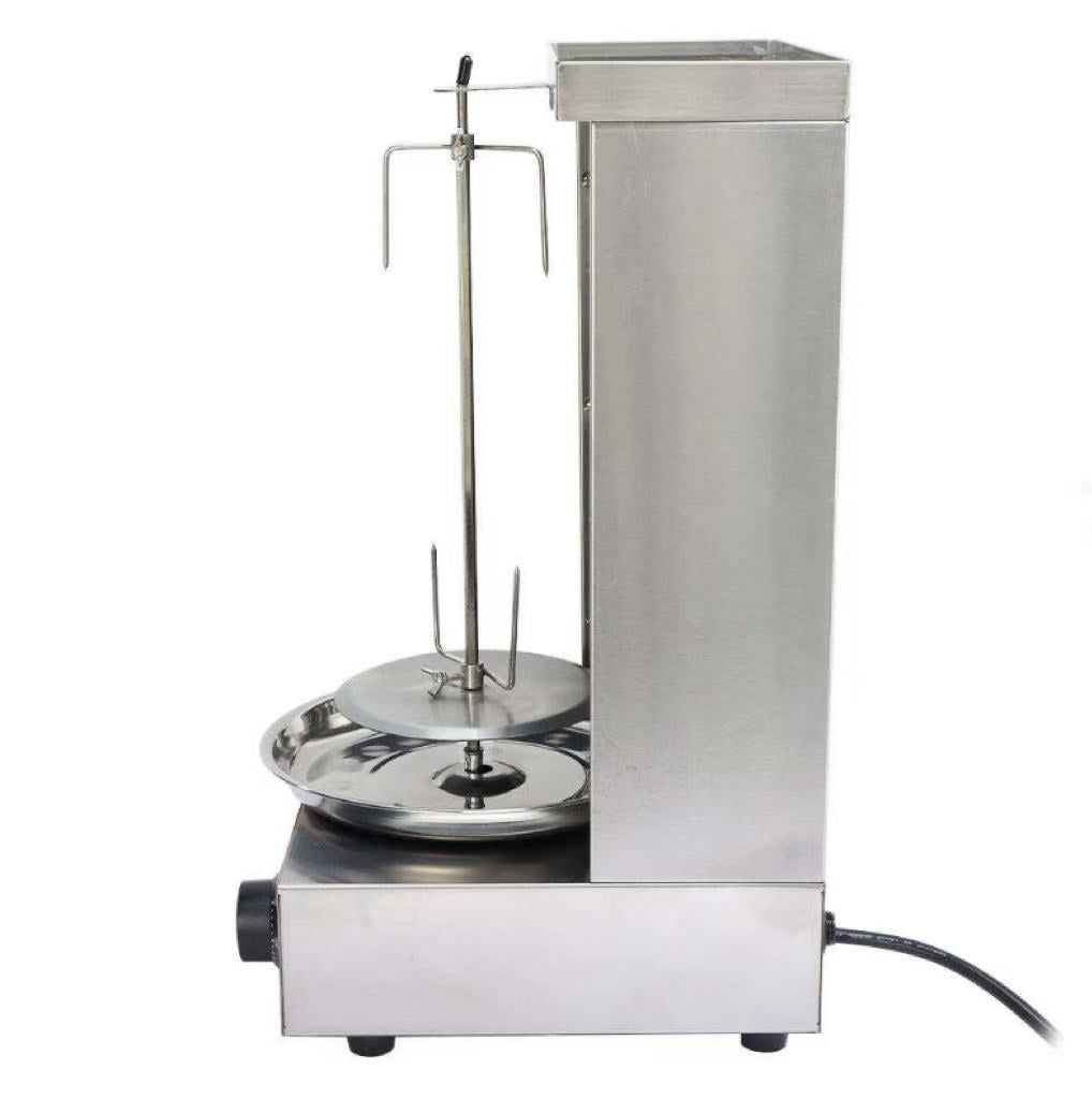CyperEra CG‑25 Small Gas Shawarma Machine, 2 Burners Tabletop Doner Kebab Gyro Grill