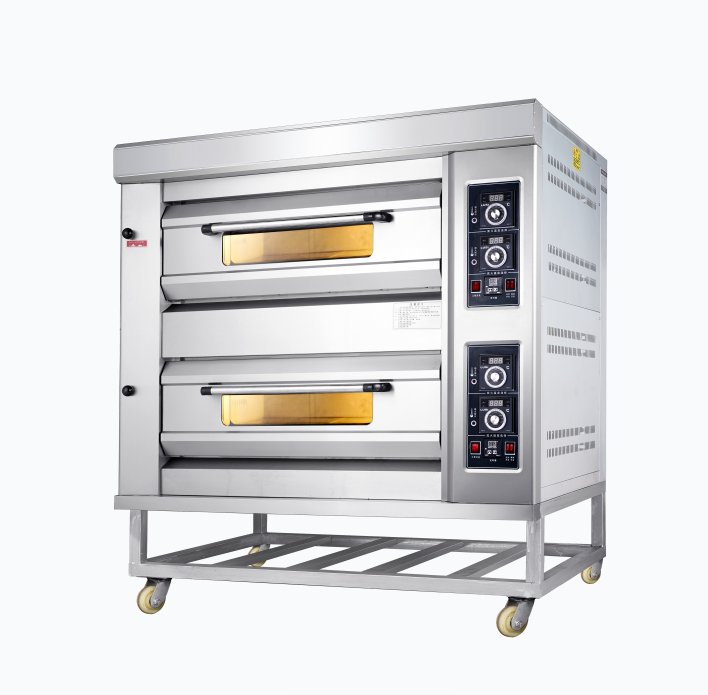 GO24 Commercial Gas Oven | 2 Deck 4 Tray 350℃ Baking Oven For Bakery