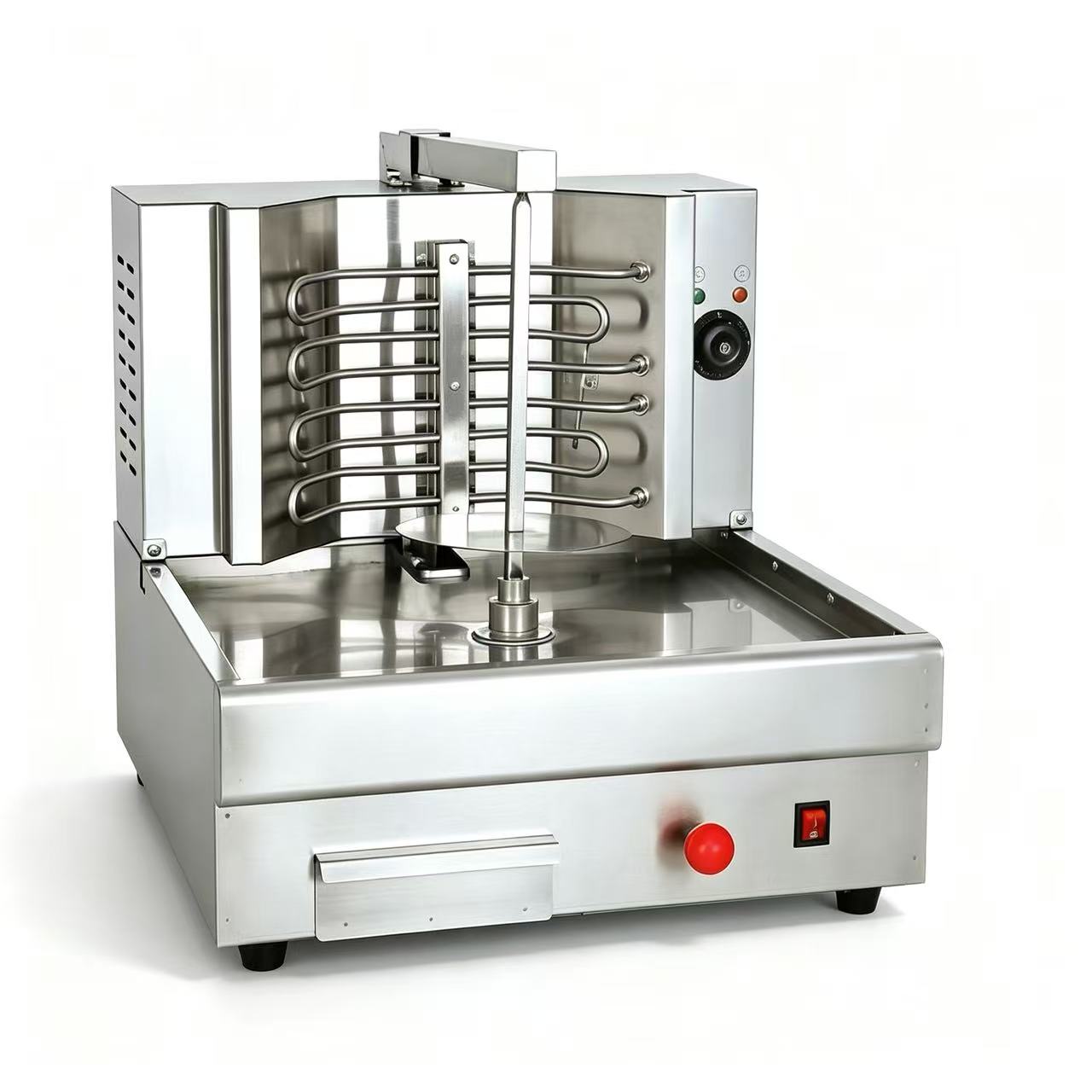 CyperEra CG‑982 Electric Vertical Shawarma Grill, Tabletop Doner Kebab Machine with Emergency Stop Button