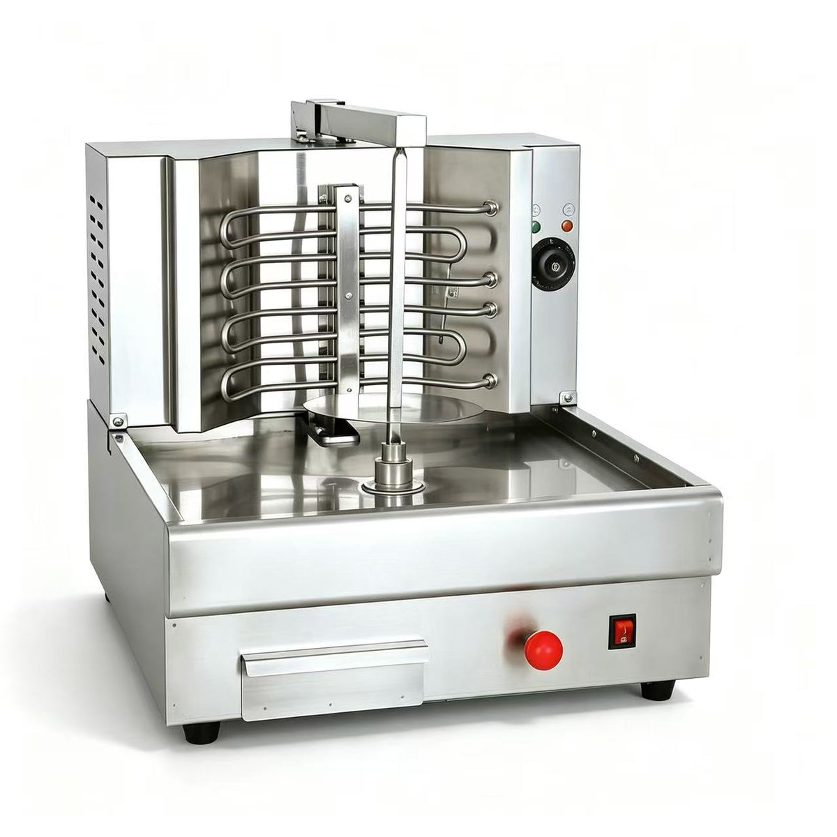 CyperEra CG‑982 Electric Vertical Shawarma Grill, Tabletop Doner Kebab Machine with Emergency Stop Button