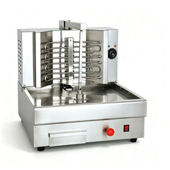 CyperEra CG‑982 Electric Vertical Shawarma Grill, Tabletop Doner Kebab Machine with Emergency Stop Button